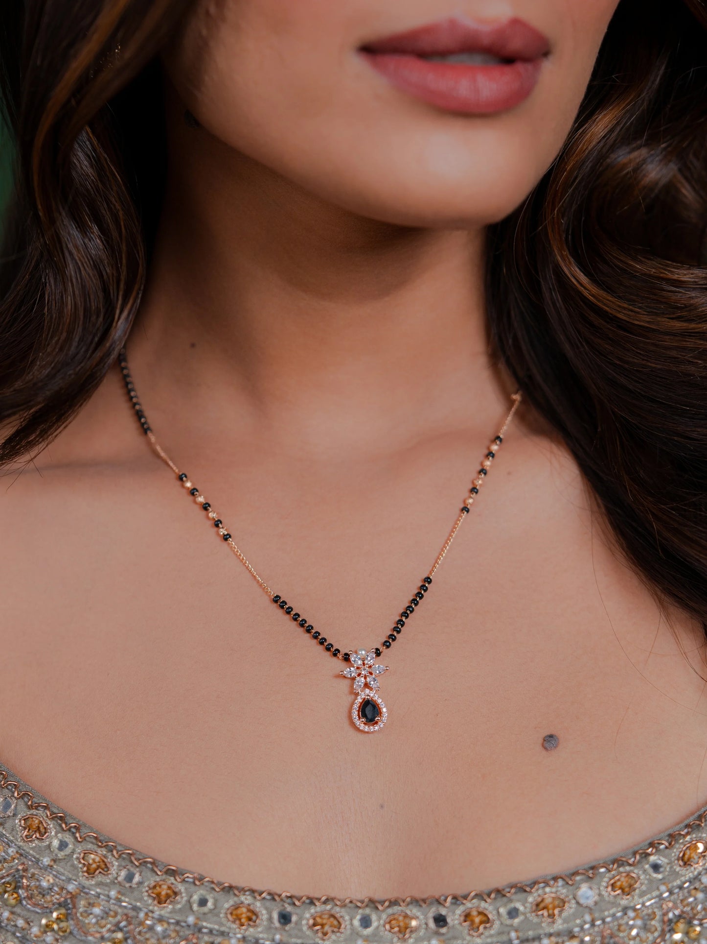 Ishara Black Modern Mangalsutra