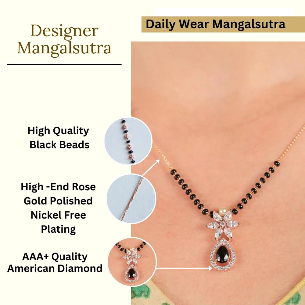 Ishara Black Modern Mangalsutra