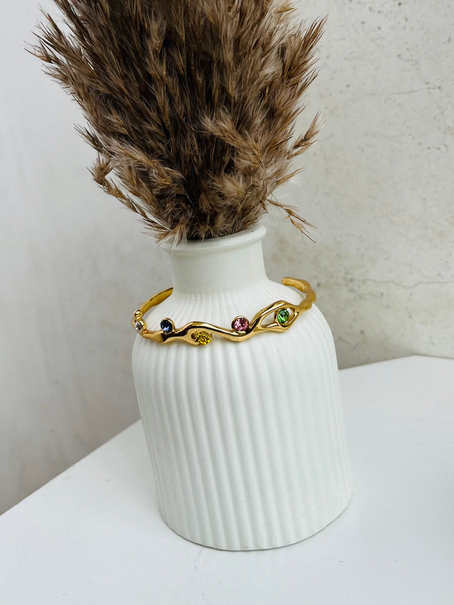 Anti Tarnish Multi-Color Stone Bracelet