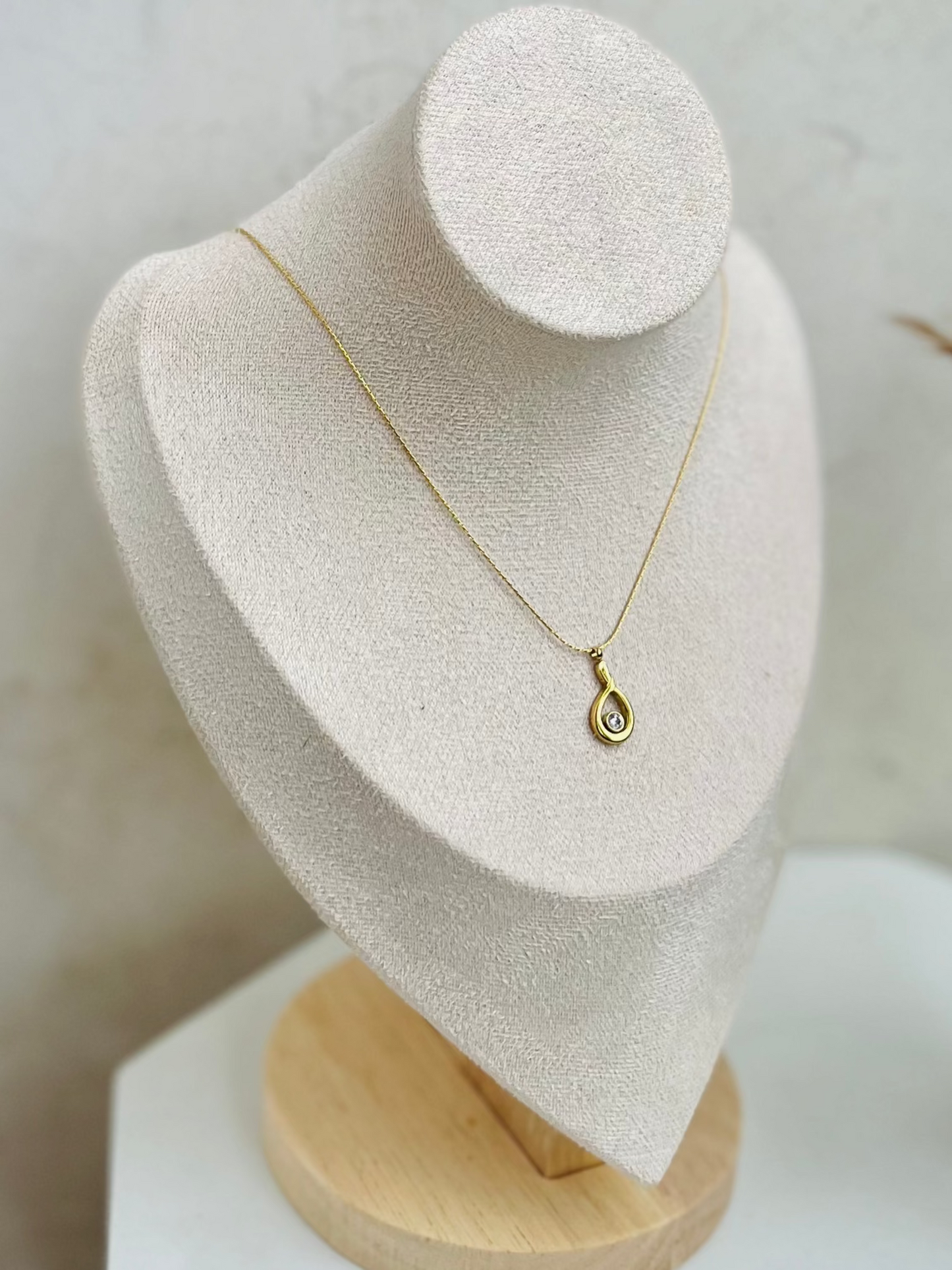 Anti Tarnish Teardrop Necklace