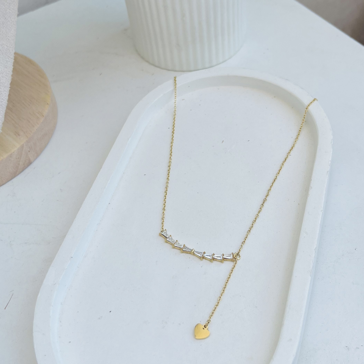 Anti Tarnish Gold Bar Necklace