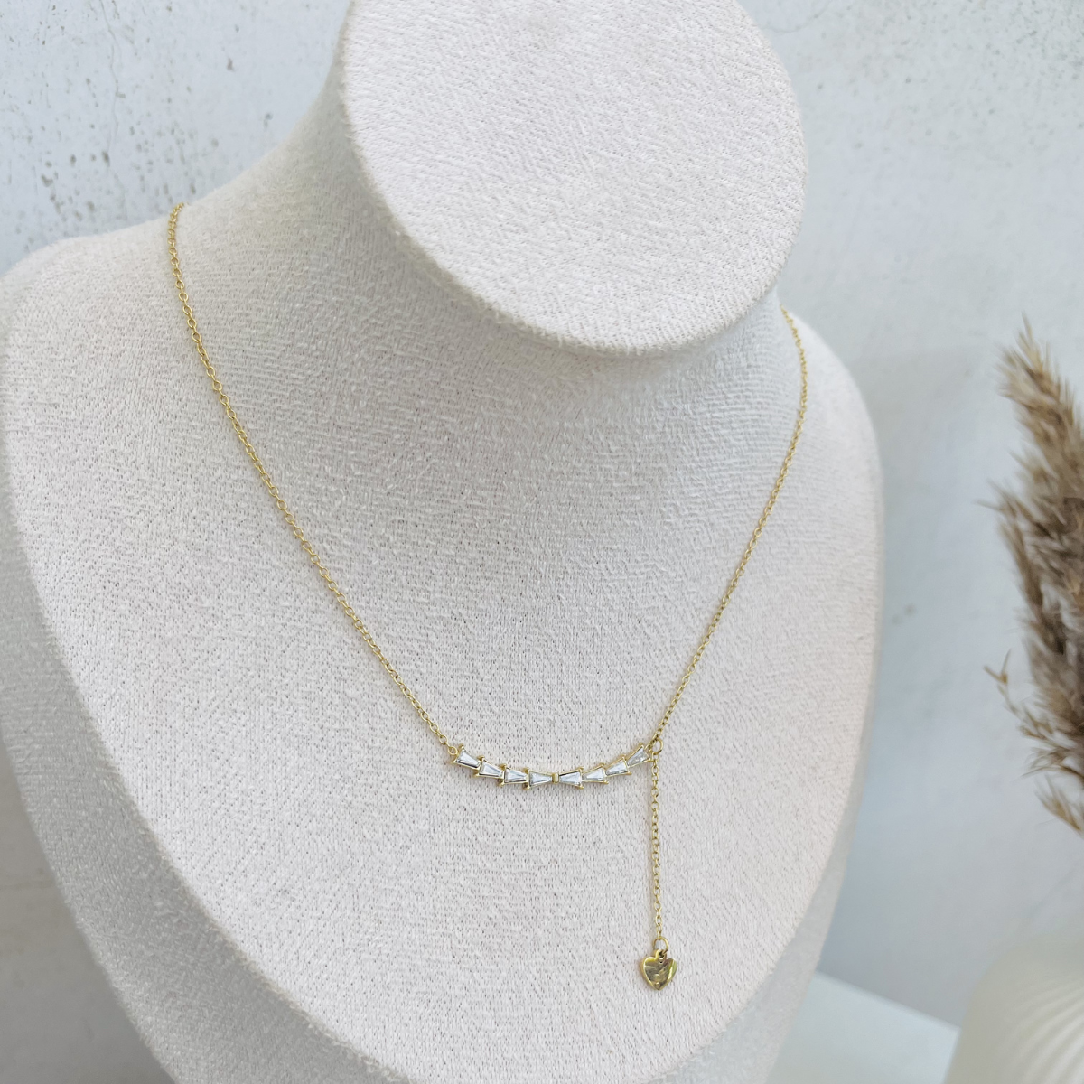 Anti Tarnish Gold Bar Necklace