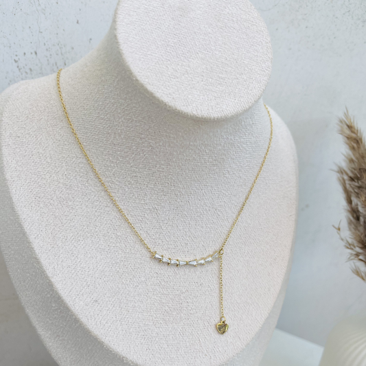 Anti Tarnish Gold Bar Necklace