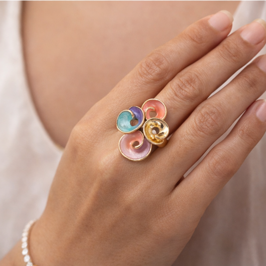 Pastel Twist Ring