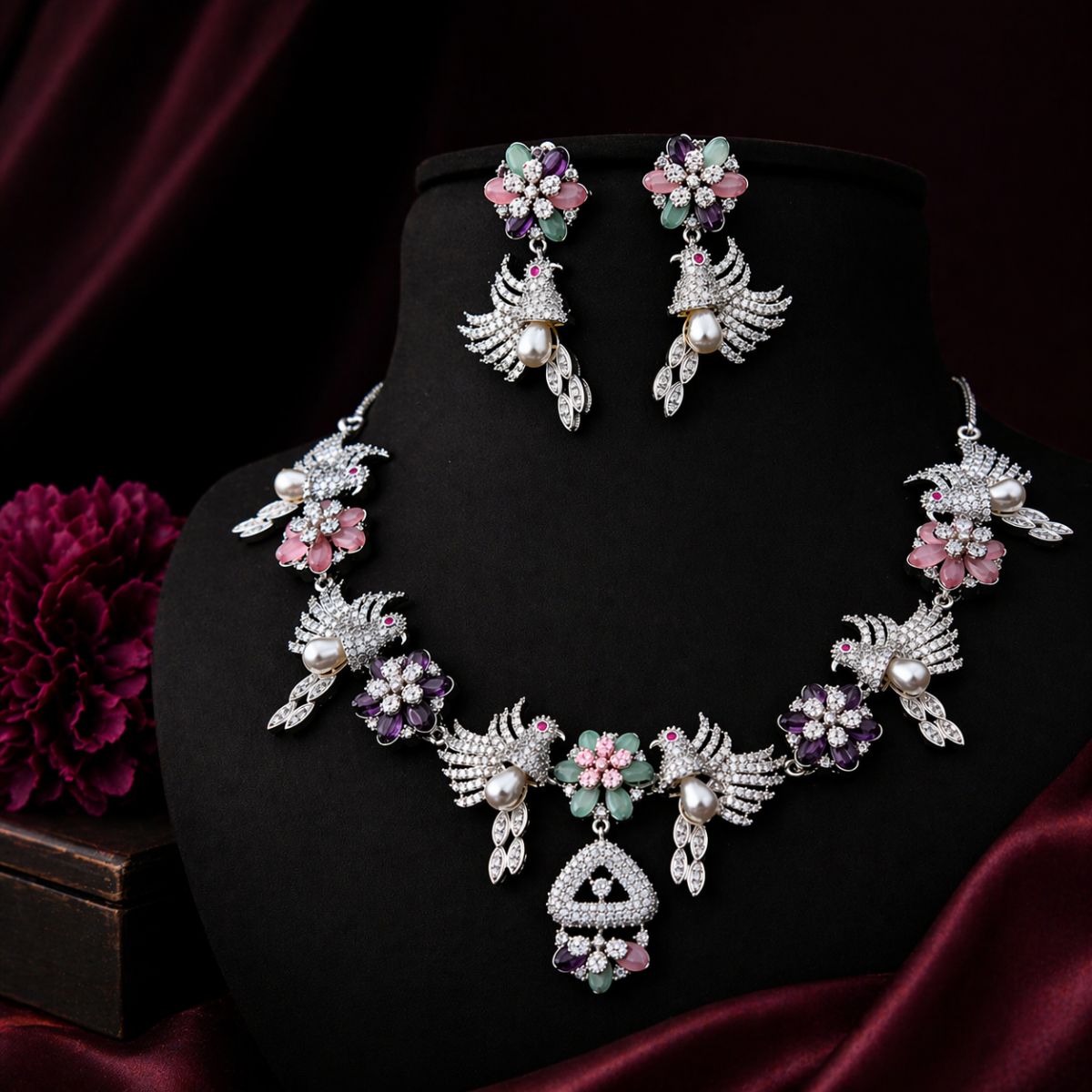 Mozonight Stone Ad Necklace