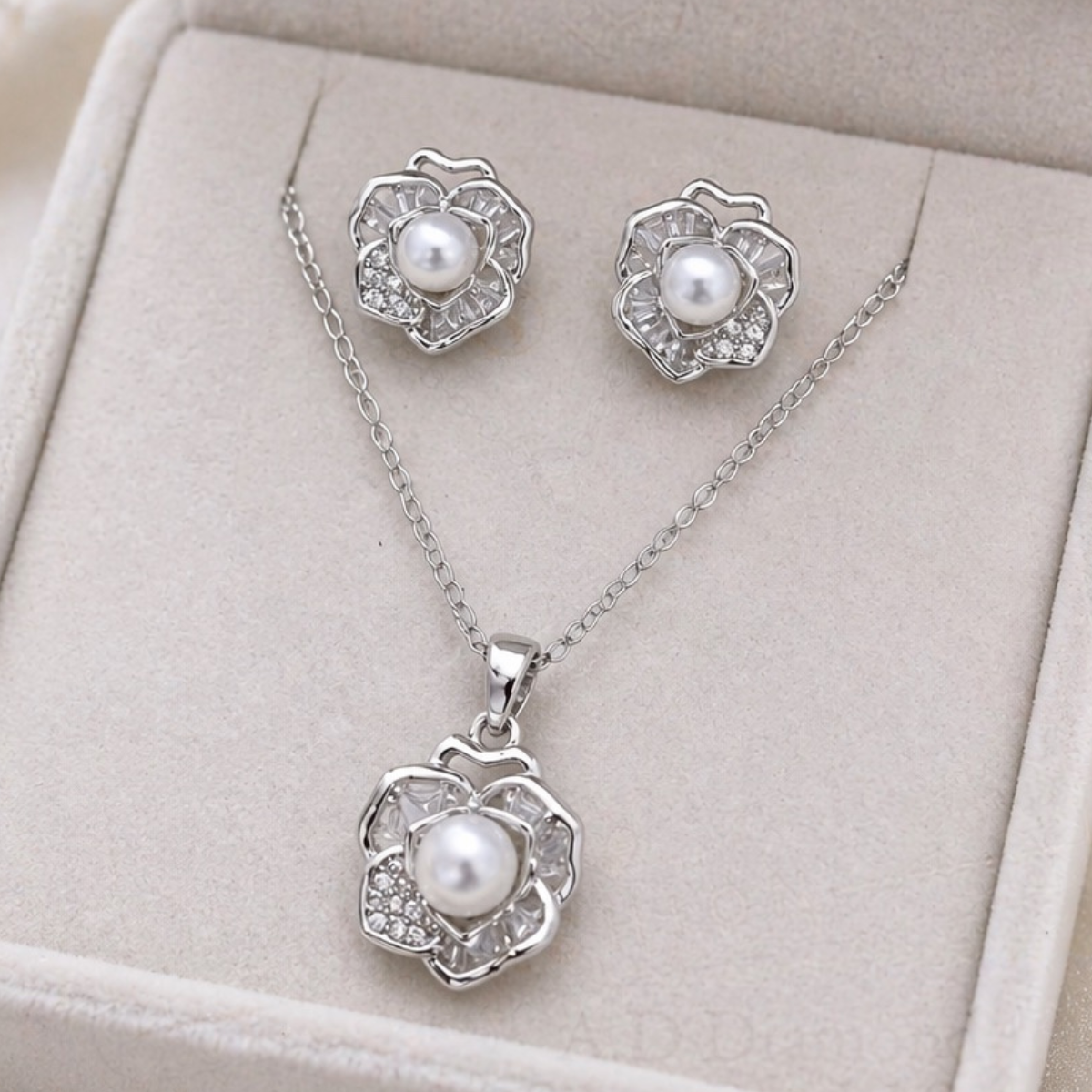 Flora Silver Combo Set