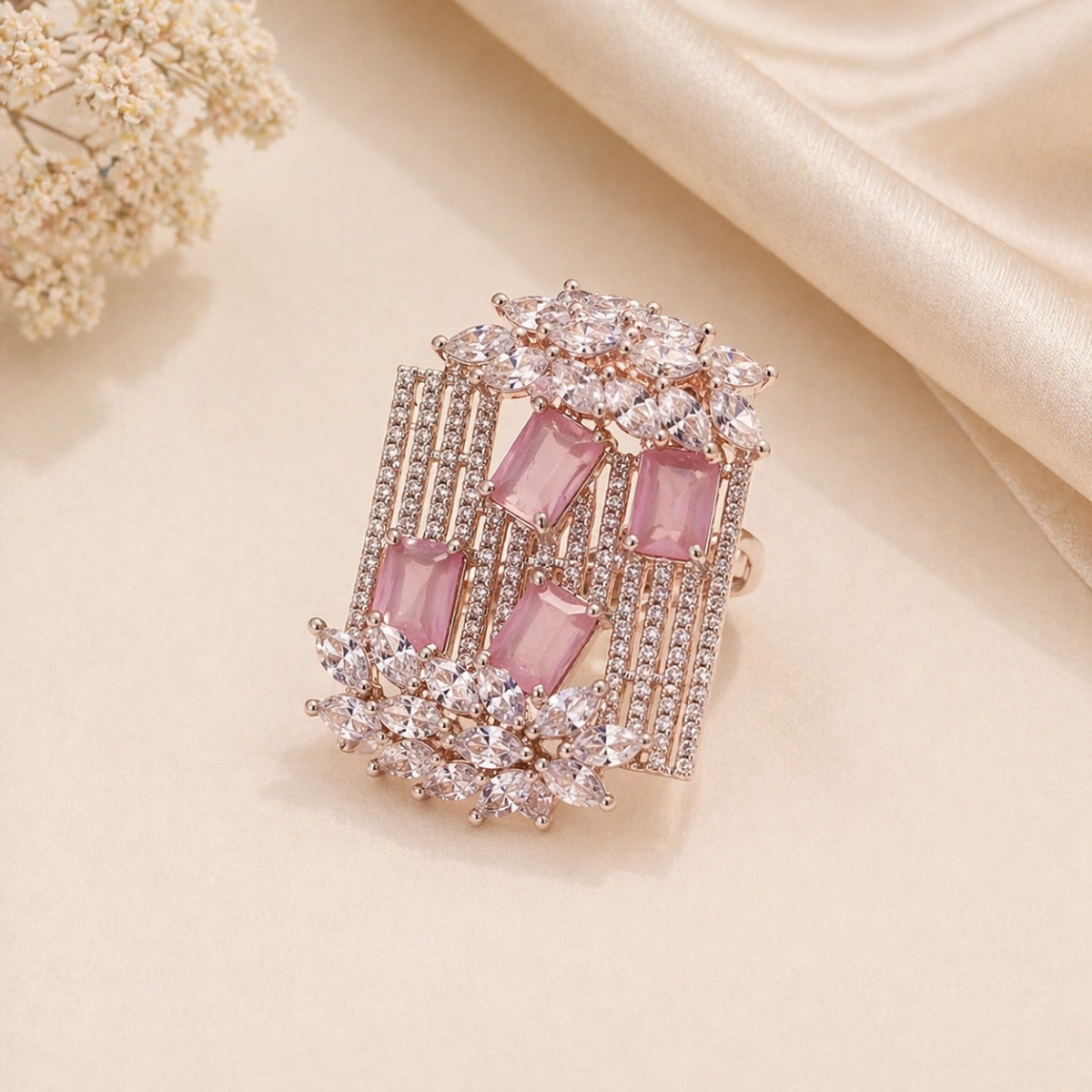 Ad Silver Statment Ring