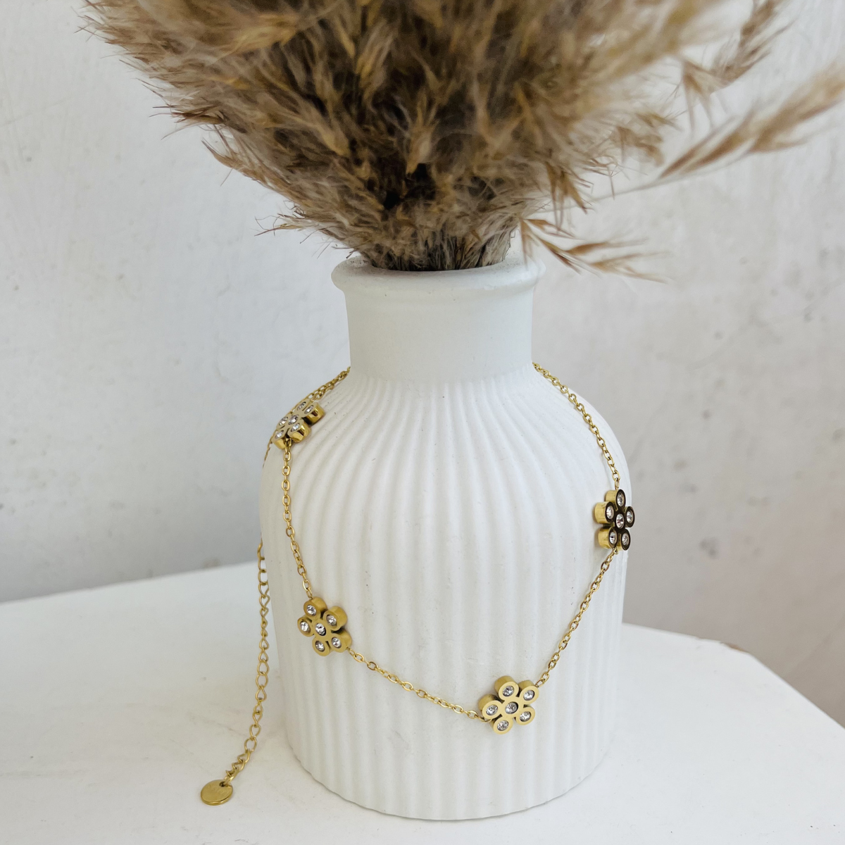 Anti Tarnish Flower Necklace