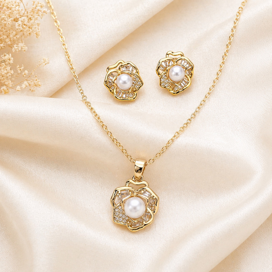 Flora Gold Combo Set