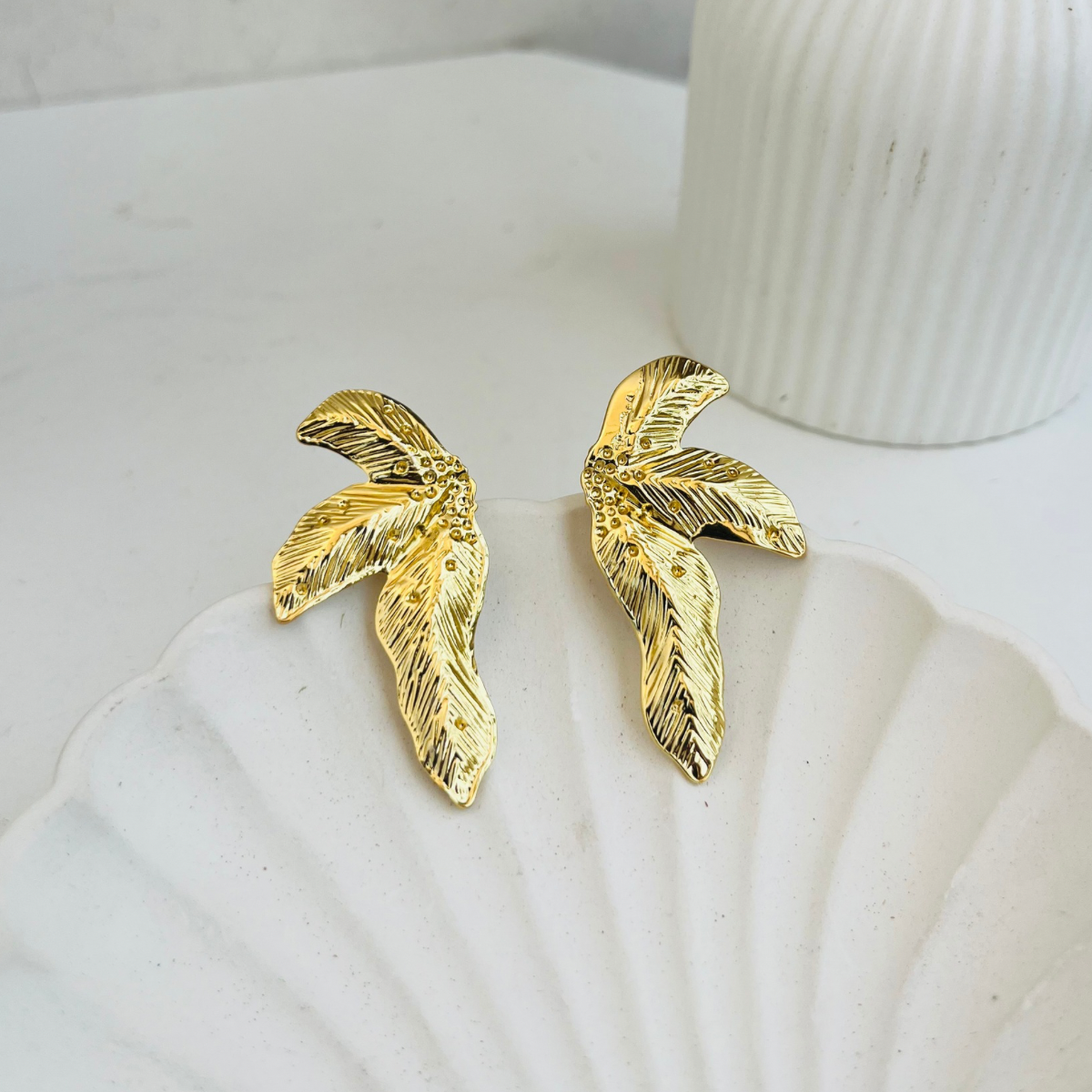 Tropical Palm Earings