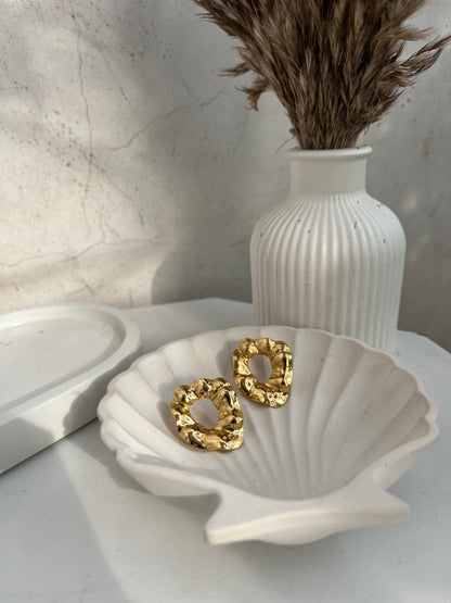 Anti Tarnish Abstract Studs Earing