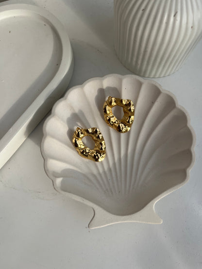 Anti Tarnish Abstract Studs Earing