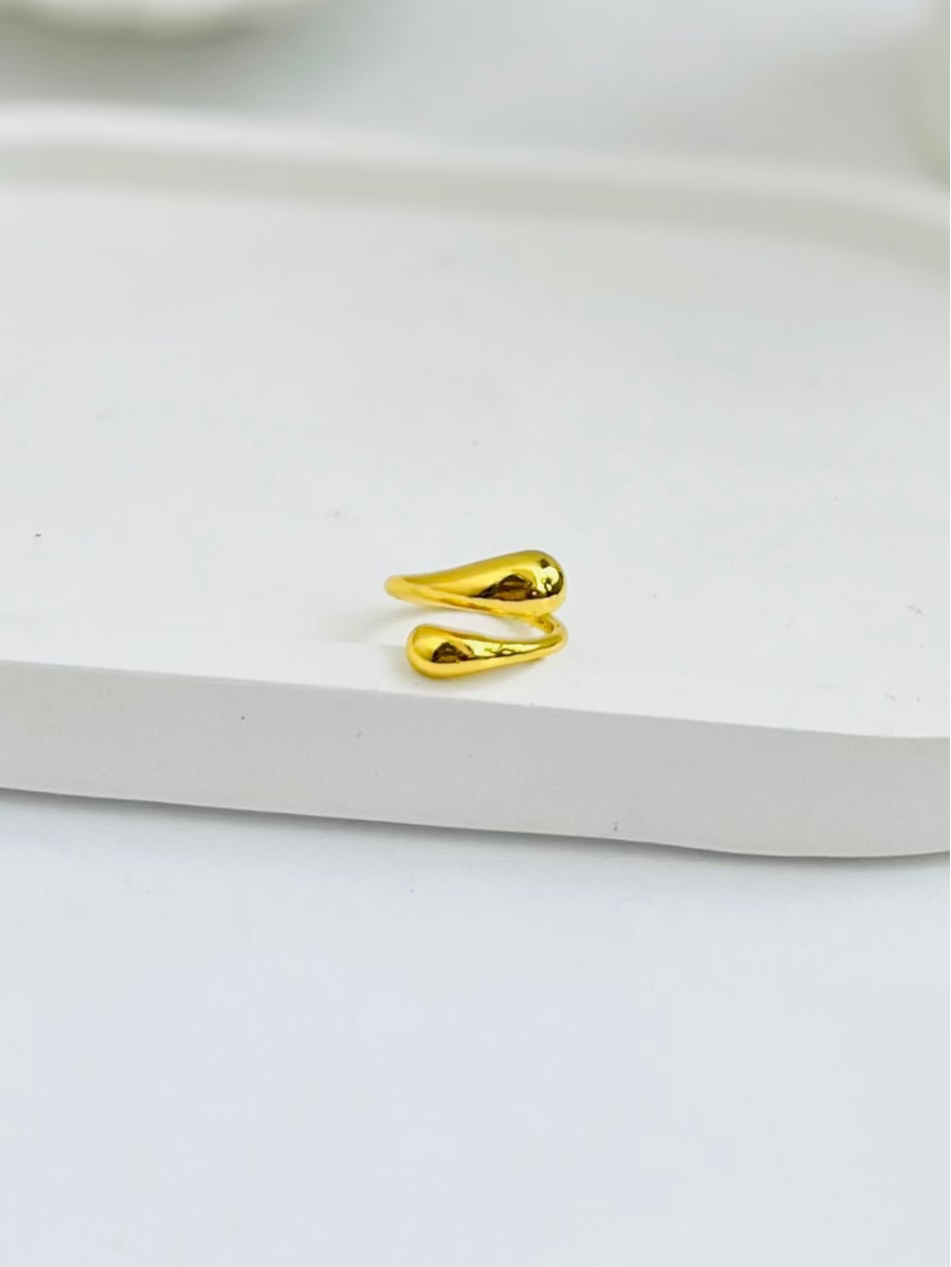 Anti Tarnish Bold Gold Wrap Ring