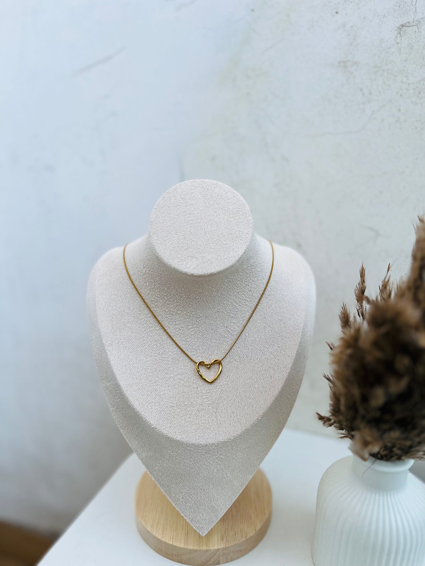 Anti Tarnish Heart Necklace