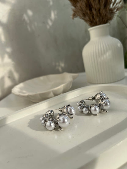 Starlight Pearl Hoops Earing