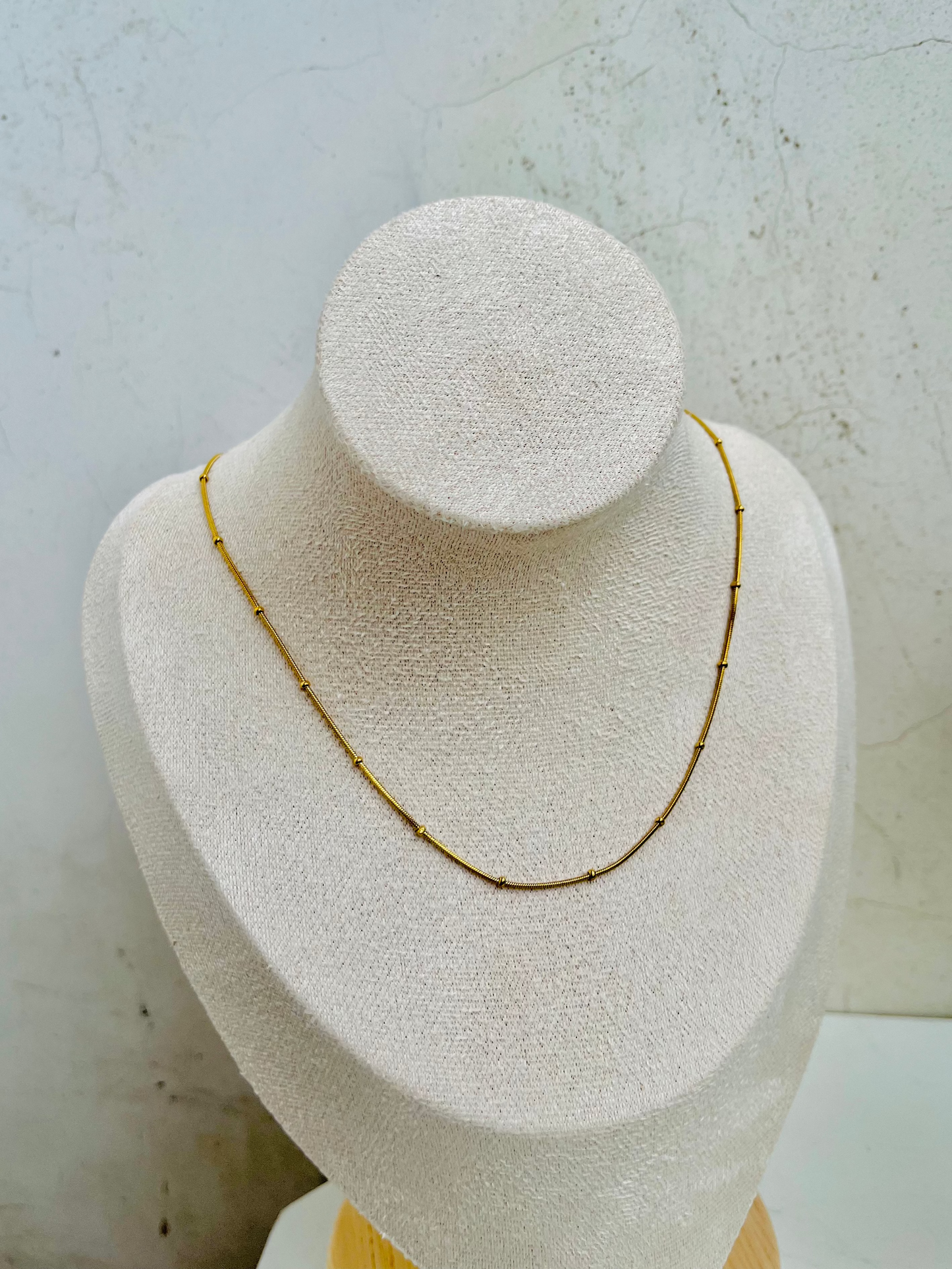 Anti Tarnish Minimalist Beaded Chain