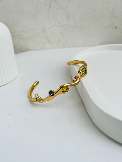 Anti Tarnish Multi-Color Stone Bracelet