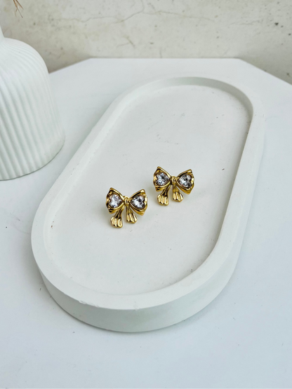 Anti Tarnish Dainty Bownot  Studs Earings