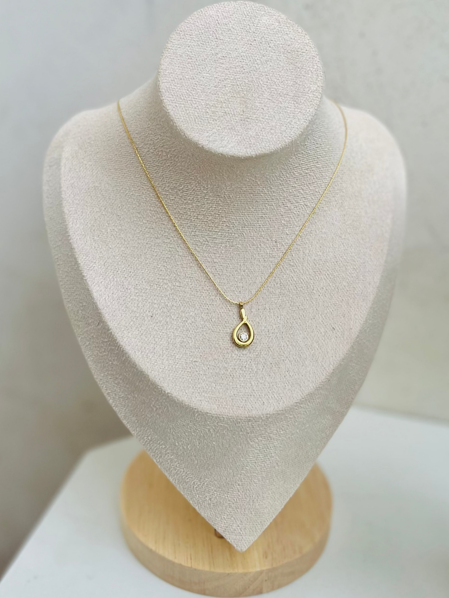 Anti Tarnish Teardrop Necklace