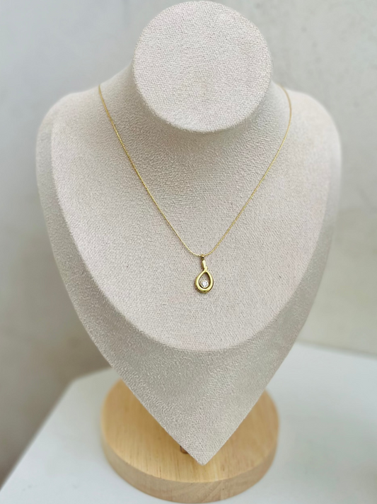 Anti Tarnish Teardrop Necklace