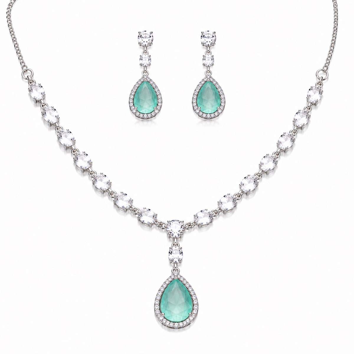Ad Diana Mint Stone Necklace