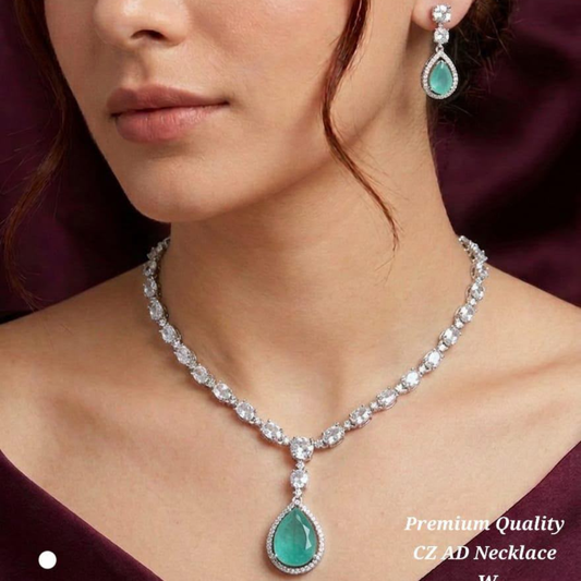 Ad Diana Mint Stone Necklace
